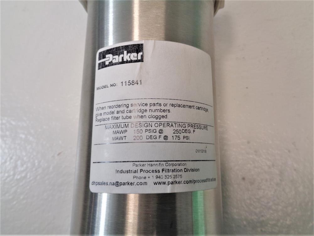 Parker Fulflo Single Cartridge Filter Vessel 115841